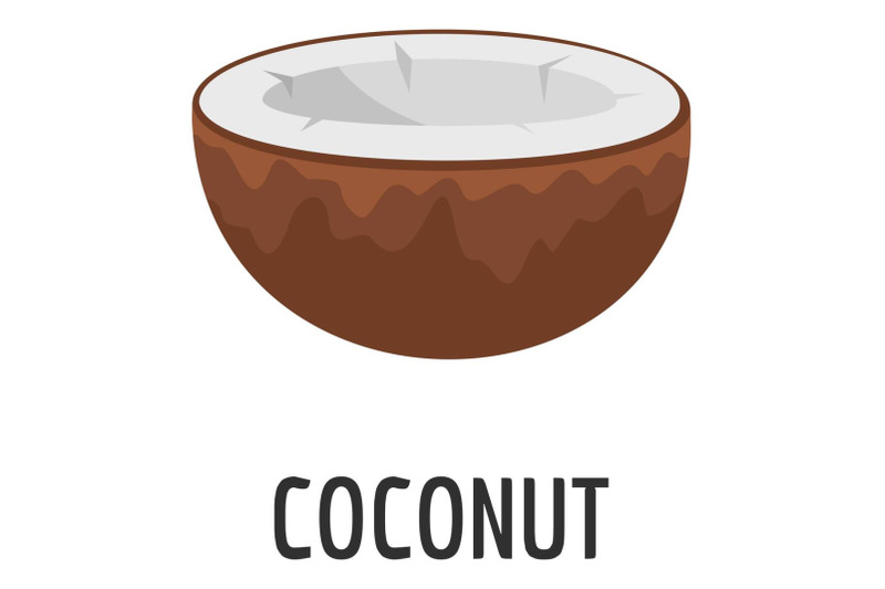 coconut-icon-flat-style