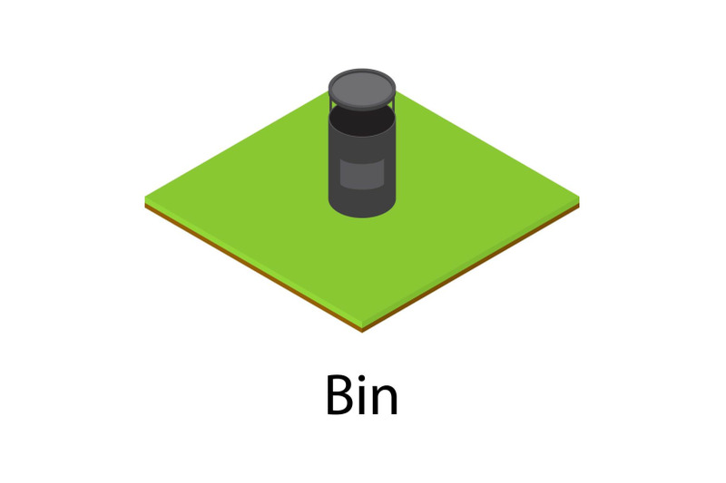 bin-icon-isometric-style