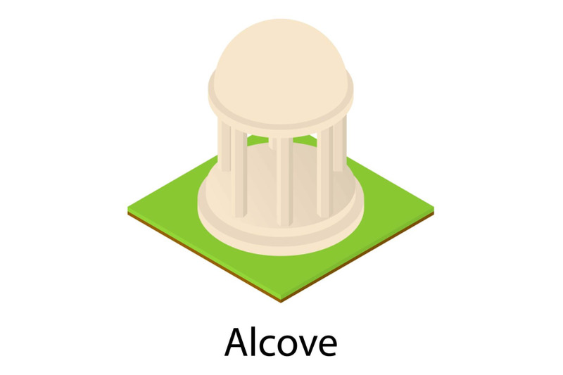 park-alcove-icon-isometric-style