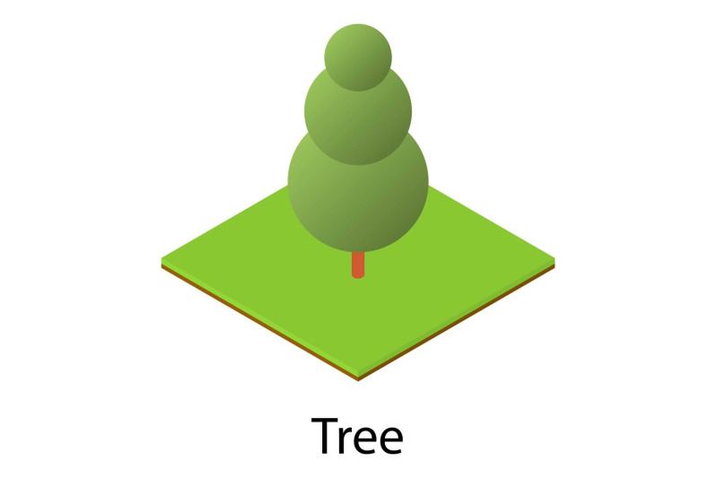 tree-icon-isometric-style