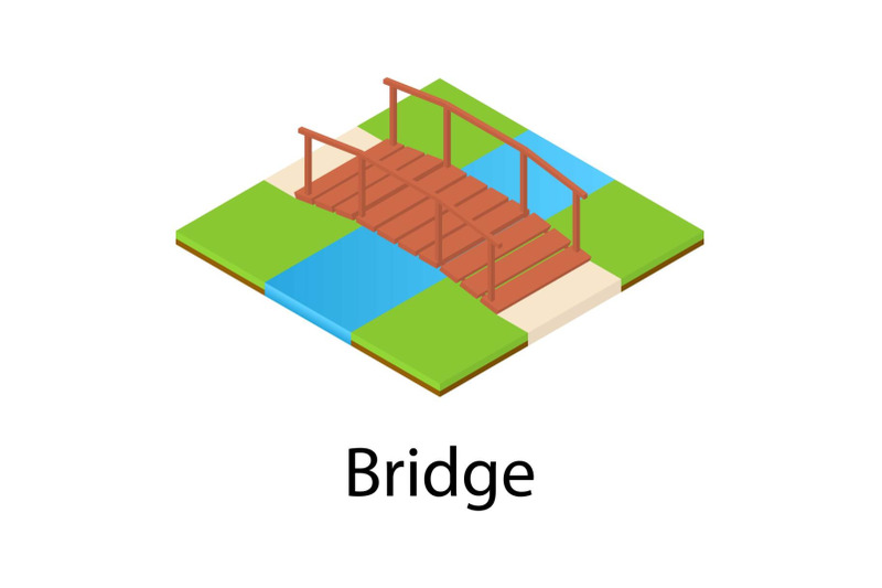 bridge-icon-isometric-style