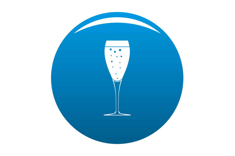 full-glass-icon-vector-blue