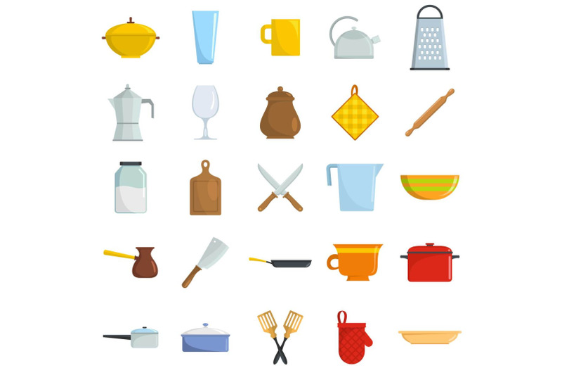 kitchenware-tools-cook-icons-set-vector-isolated