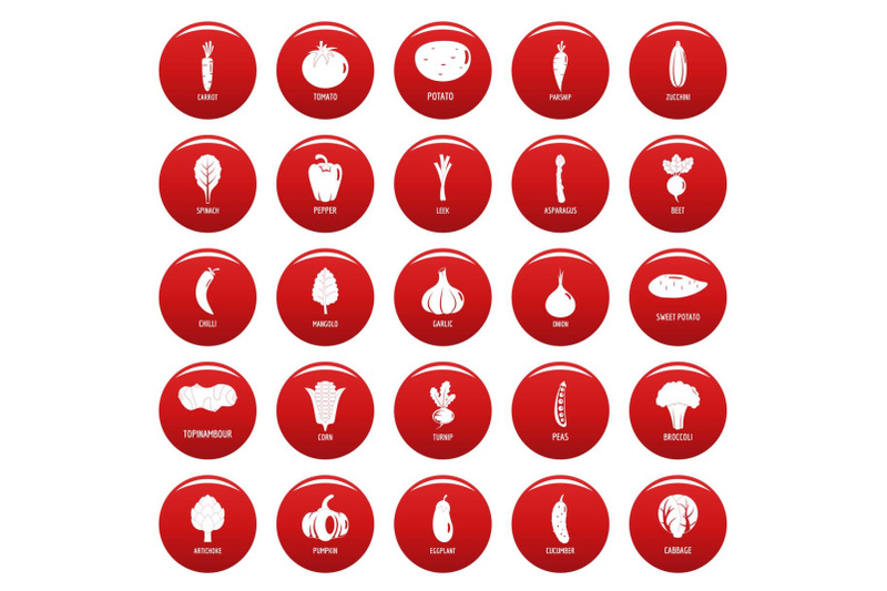 vegetables-icons-set-vetor-red