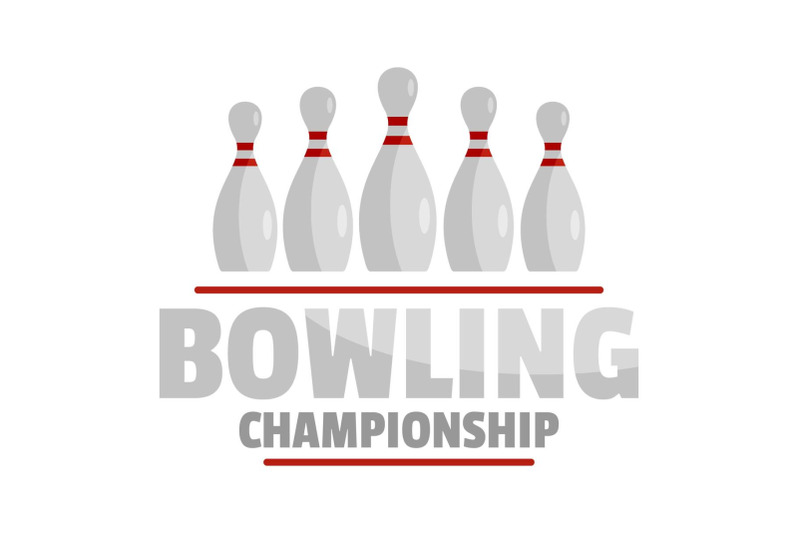 bowling-championship-logo-flat-style