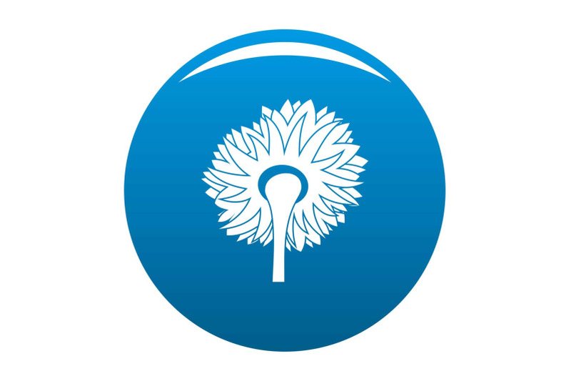 turning-sunflower-icon-vector-blue