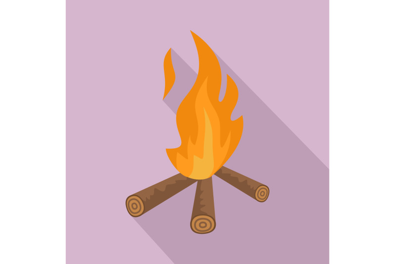 hunting-fire-icon-flat-style