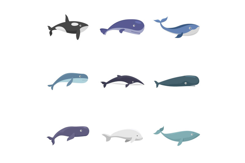 whale-blue-tale-fish-icons-set-vector-isolated