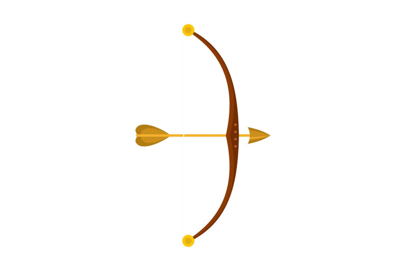 bow-and-arrow-icon-flat-style