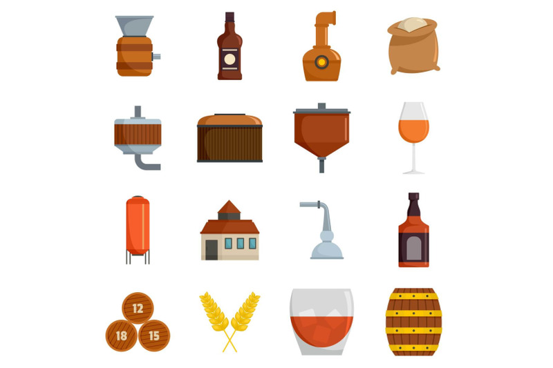 whisky-bottle-glass-icons-set-vector-isolated