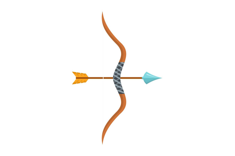 archery-sport-icon-flat-style