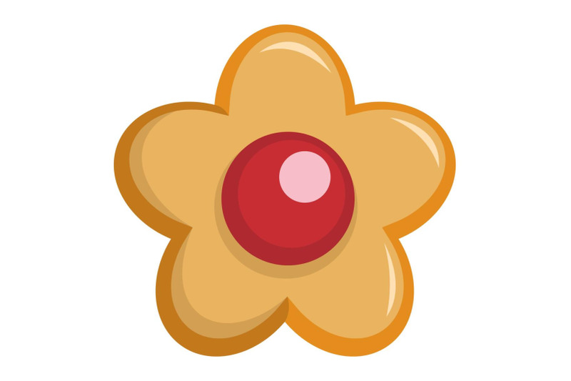berry-biscuit-icon-flat-style