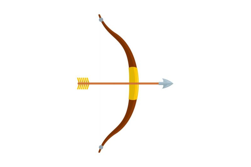 sport-bow-icon-flat-style