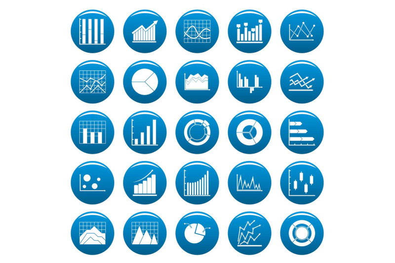 chart-diagram-icon-set-vetor-blue