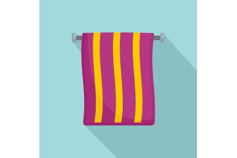 hand-towel-icon-flat-style