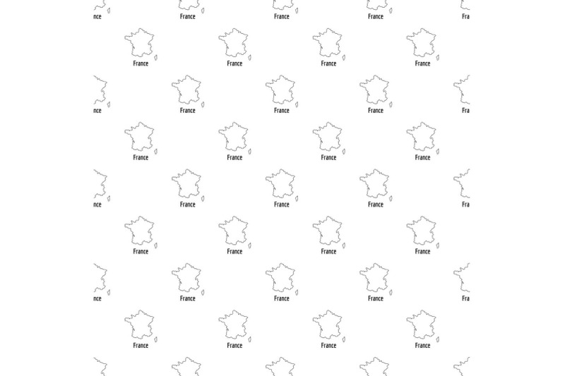 france-map-thin-line-vector-simple