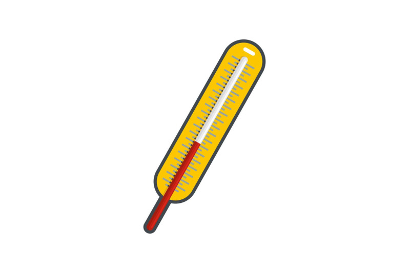 mercury-thermometer-icon-flat-style