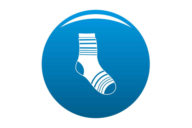 boy-sock-icon-vector-blue