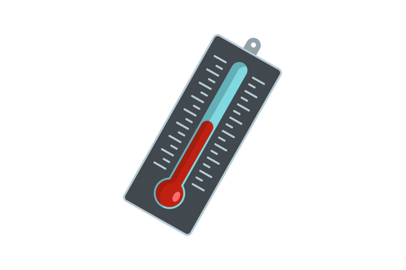 big-thermometer-icon-flat-style