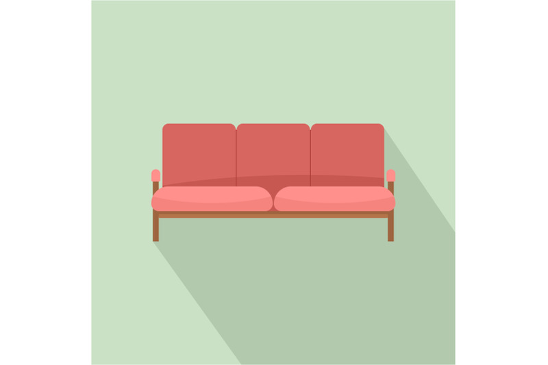 ledger-sofa-icon-flat-style