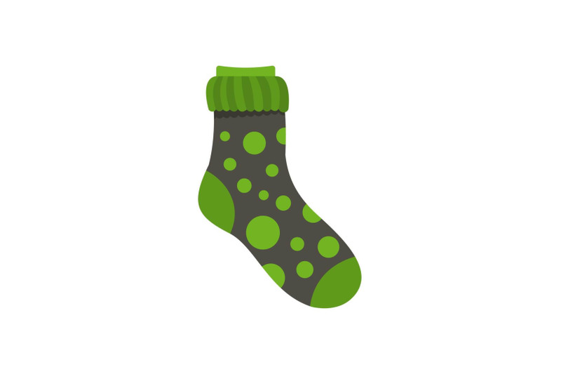 spotted-sock-icon-flat-style