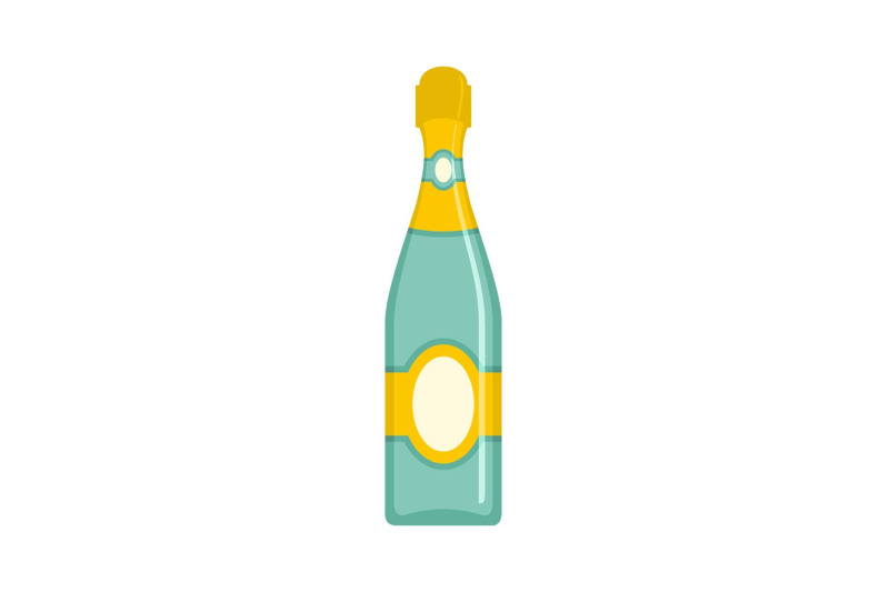 dry-champagne-icon-flat-style