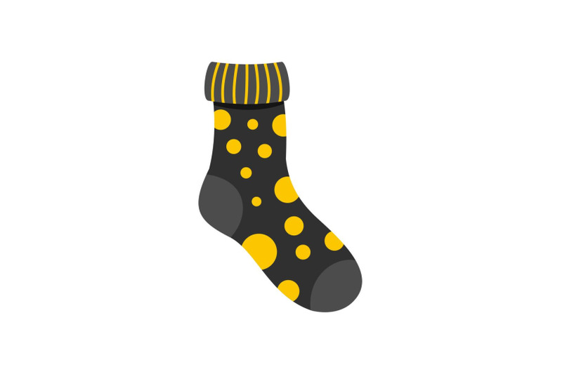 textile-sock-icon-flat-style