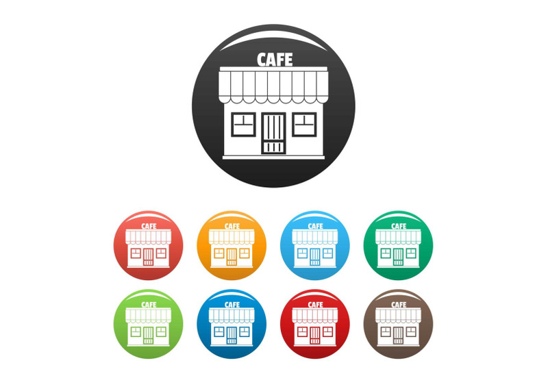 cafe-icons-set-color-vector