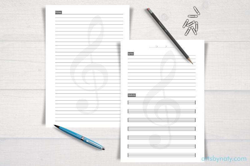 printable-music-songwriter-kdp-notebook