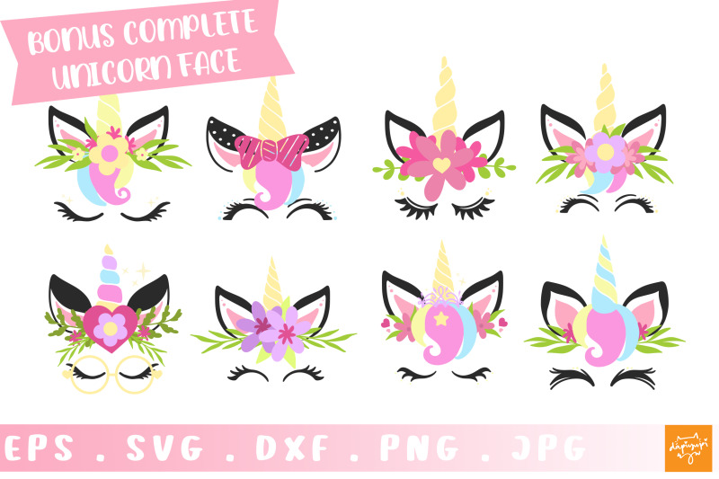 build-your-own-unicorn-unicorn-kit-svg-unicorn-face-bundle