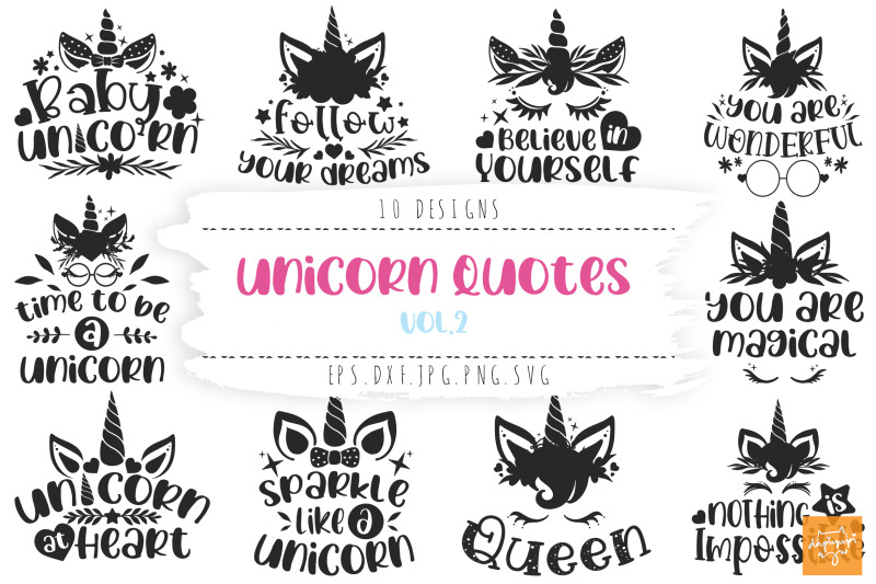 unicorn-quotes-svg-bundle-vol-2