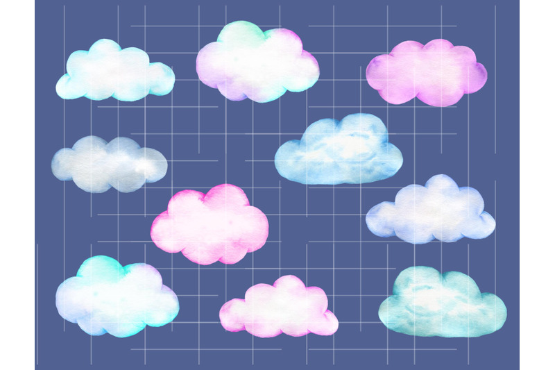 watercolor-clouds-clip-art-cloud-sky-clipart