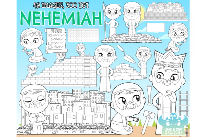 nehemiah-digital-stamps-lime-and-kiwi-designs