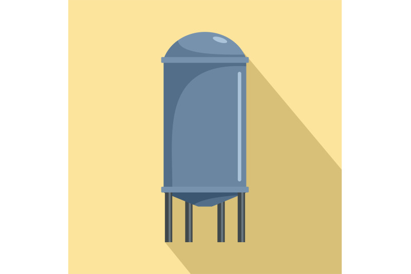 water-tank-icon-flat-style