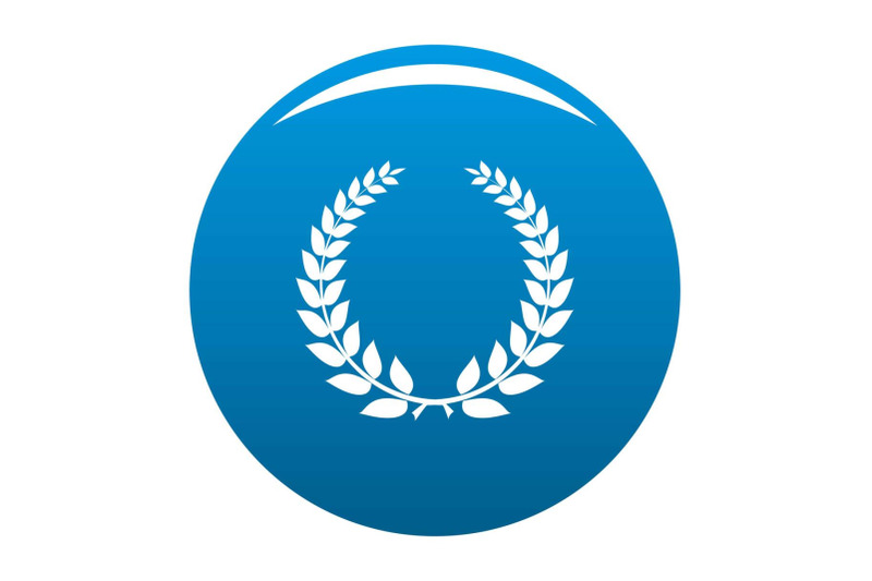 champion-wreath-icon-vector-blue