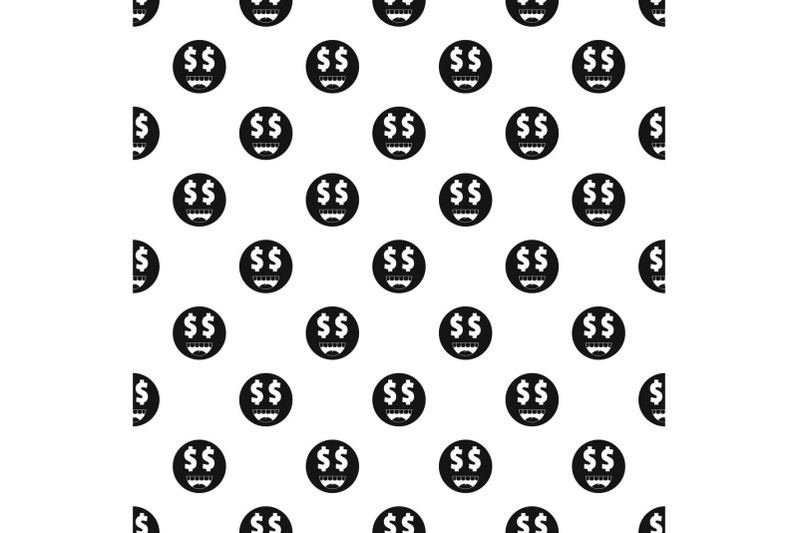 money-smile-pattern-vector-seamless