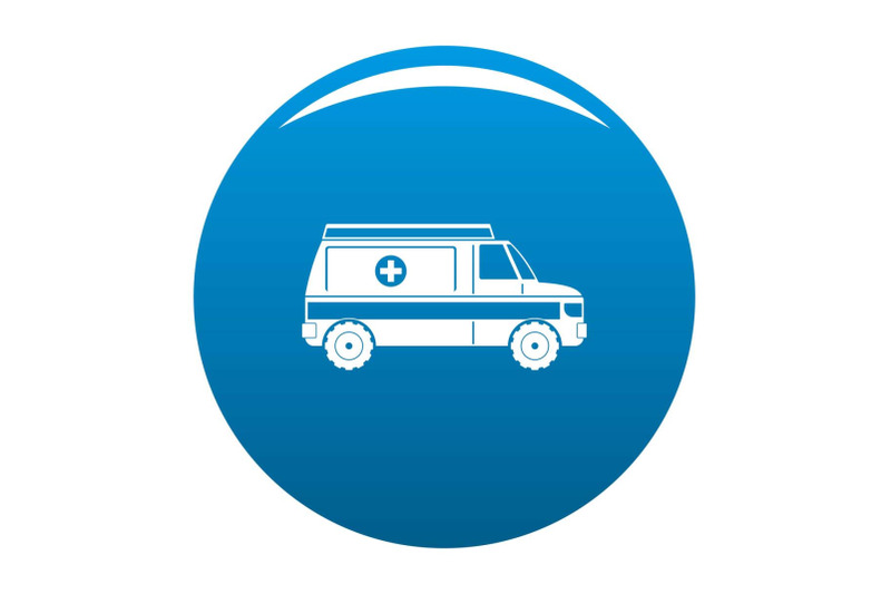 fast-ambulance-icon-vector-blue