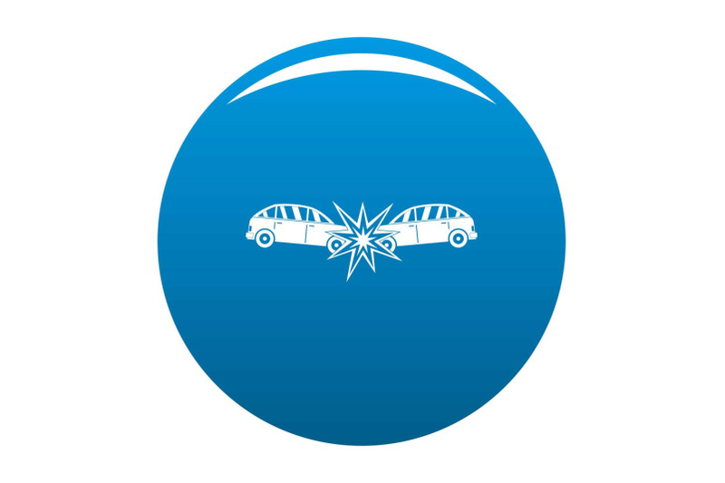 head-collision-icon-vector-blue