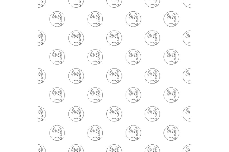 cry-smile-pattern-vector-seamless