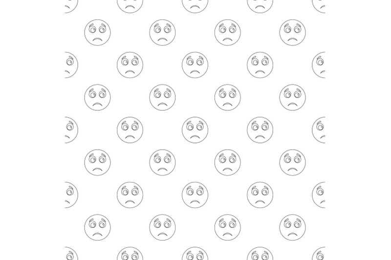 sad-smile-pattern-vector-seamless