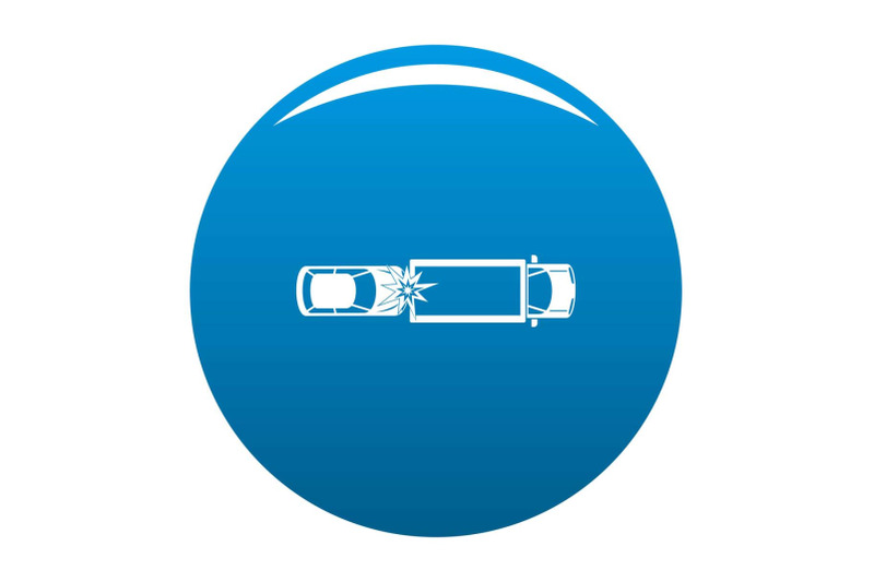 car-injury-icon-vector-blue