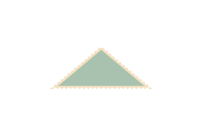 triangular-postage-stamp-icon-flat-style