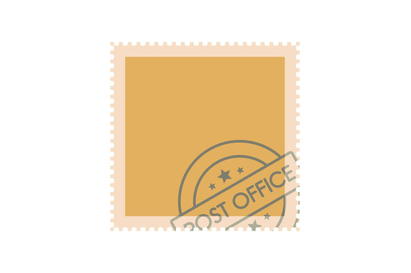 postage-stamp-with-seal-icon-flat-style