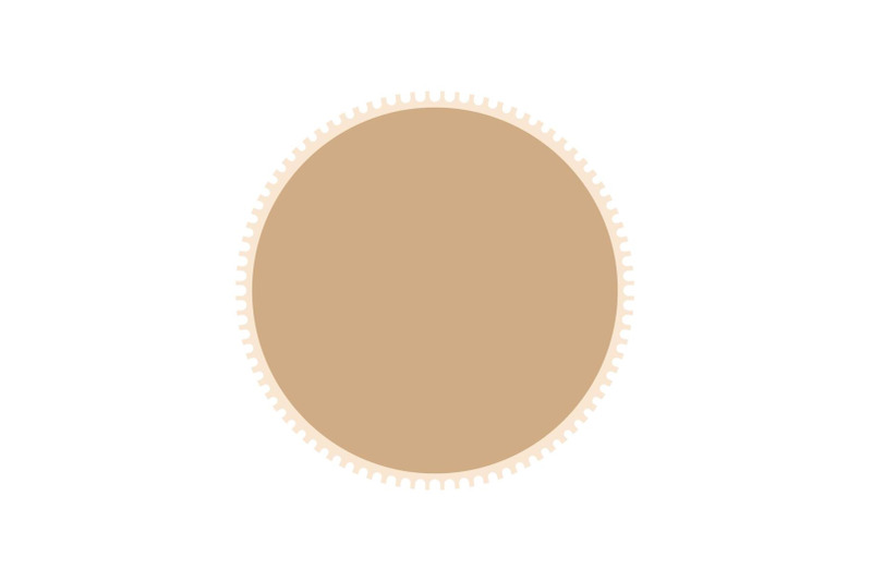 round-postage-stamp-icon-flat-style