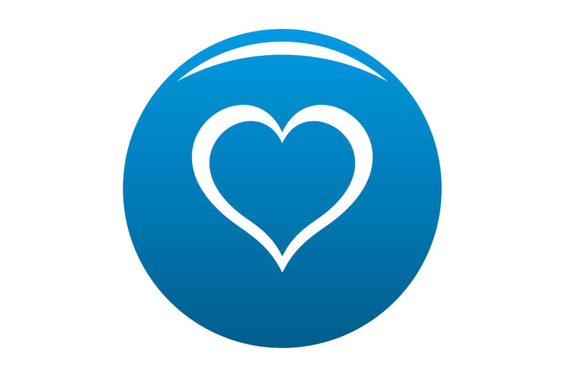 heart-icon-vector-blue
