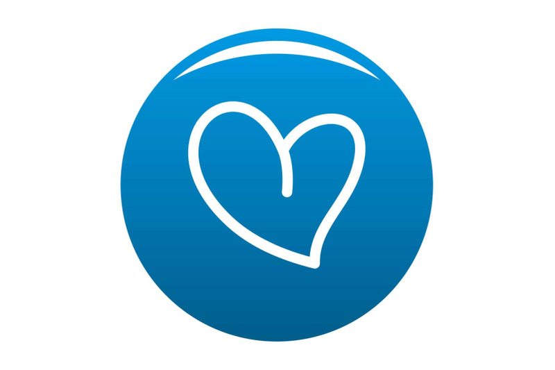 white-heart-icon-vector-blue