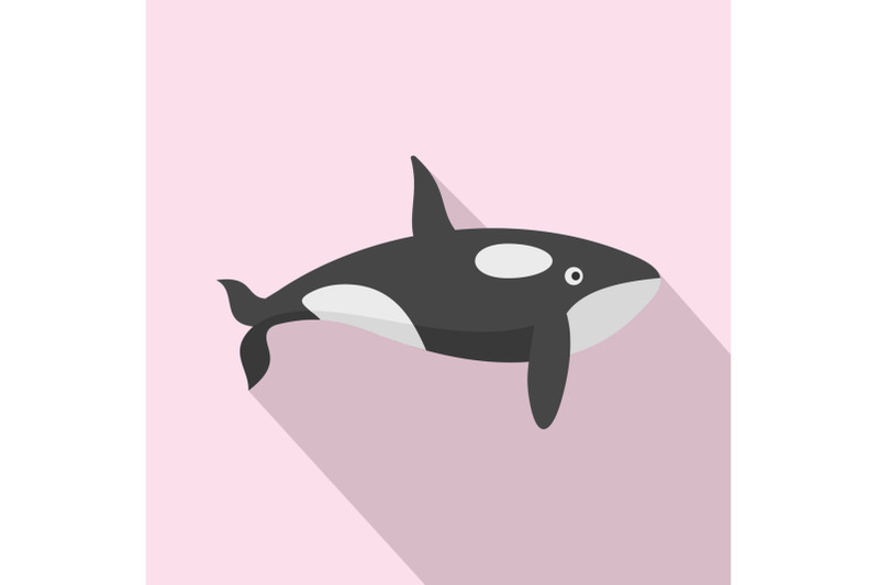 orca-whale-icon-flat-style
