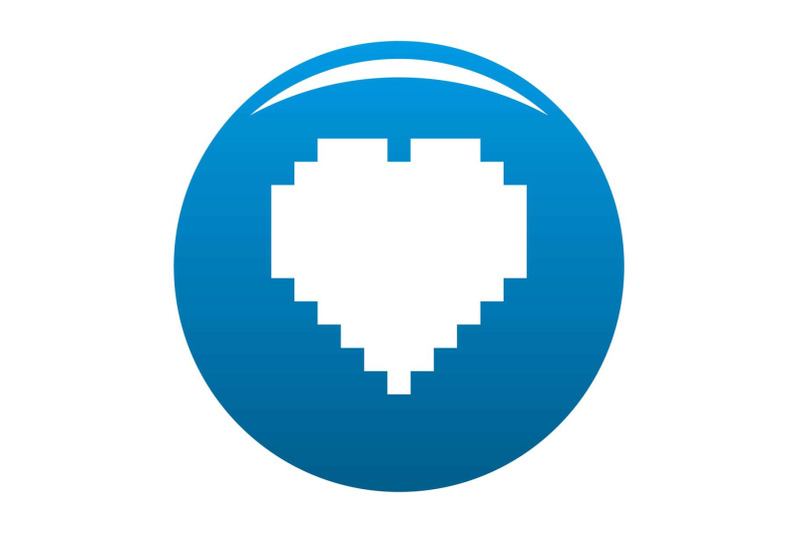 pixel-heart-icon-vector-blue