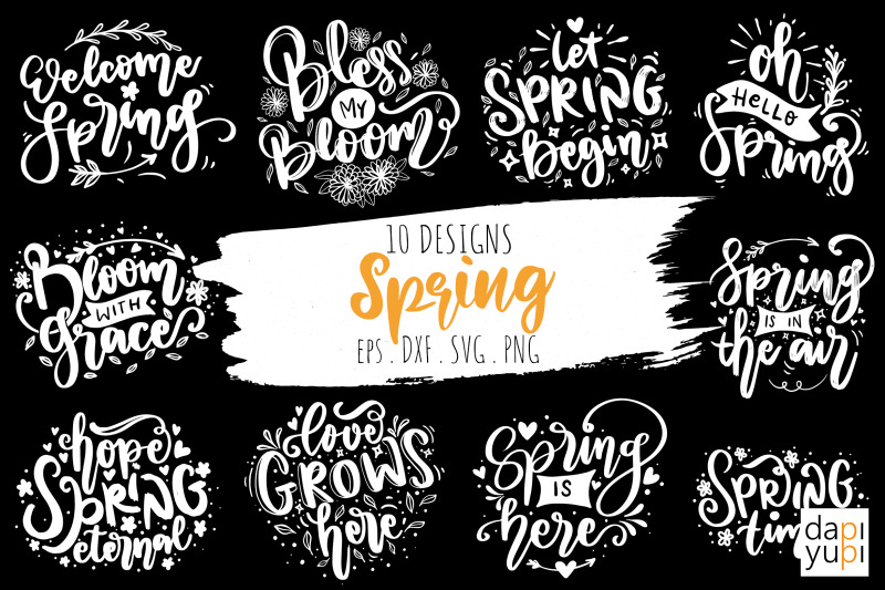 spring-lettering-quotes-bundle