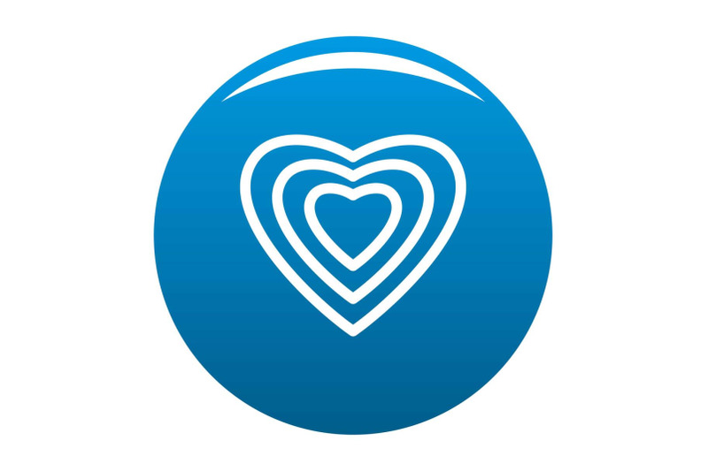 human-heart-icon-vector-blue